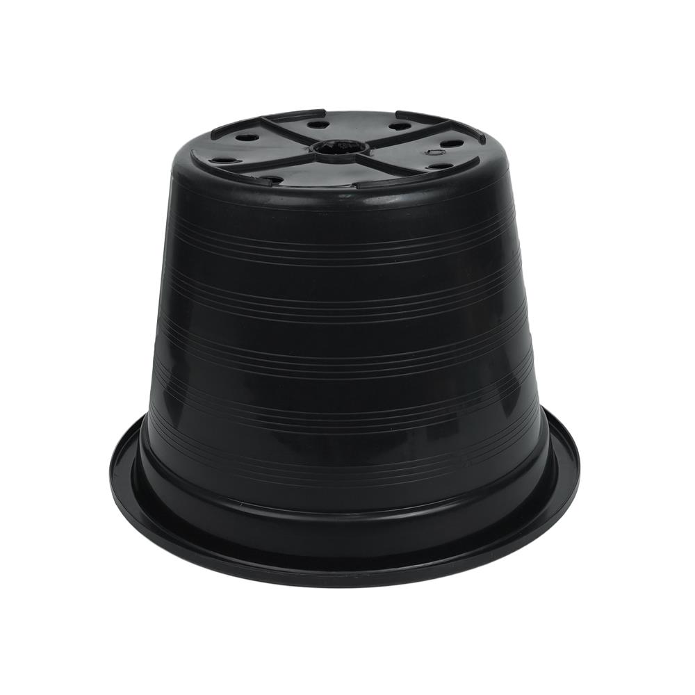 กระถางพลาสติก SPRING A15 สีดำ