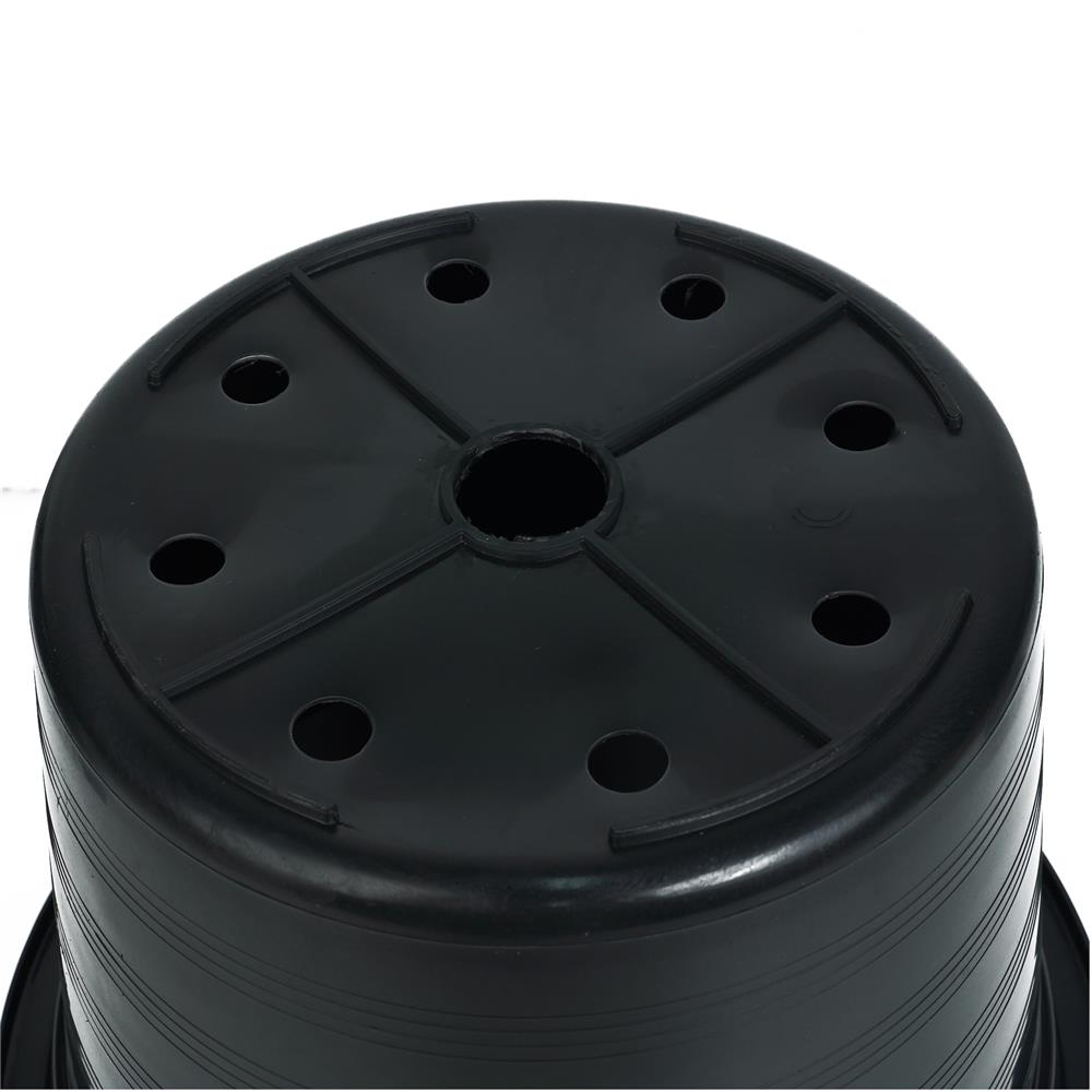 กระถางพลาสติก SPRING A15 สีดำ