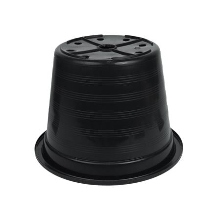 กระถางพลาสติก SPRING A15 สีดำ_1