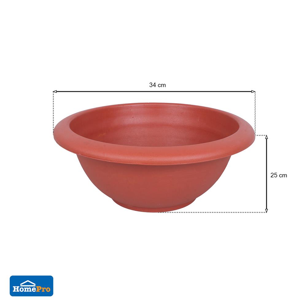 อ่างบัวพลาสติก SPRING NO.340 สีอิฐ