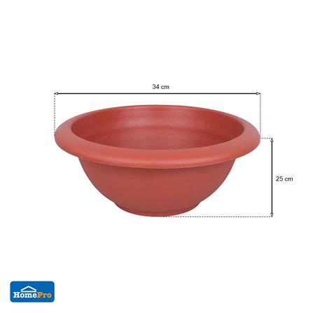 อ่างบัวพลาสติก SPRING NO.340 สีอิฐ_4