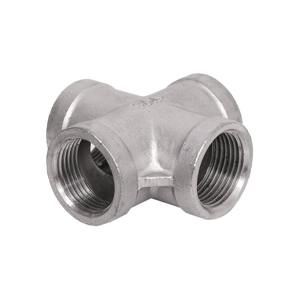 ข้อต่อสี่ทางเกลียวใน CITY SUS 304 3/4 นิ้ว