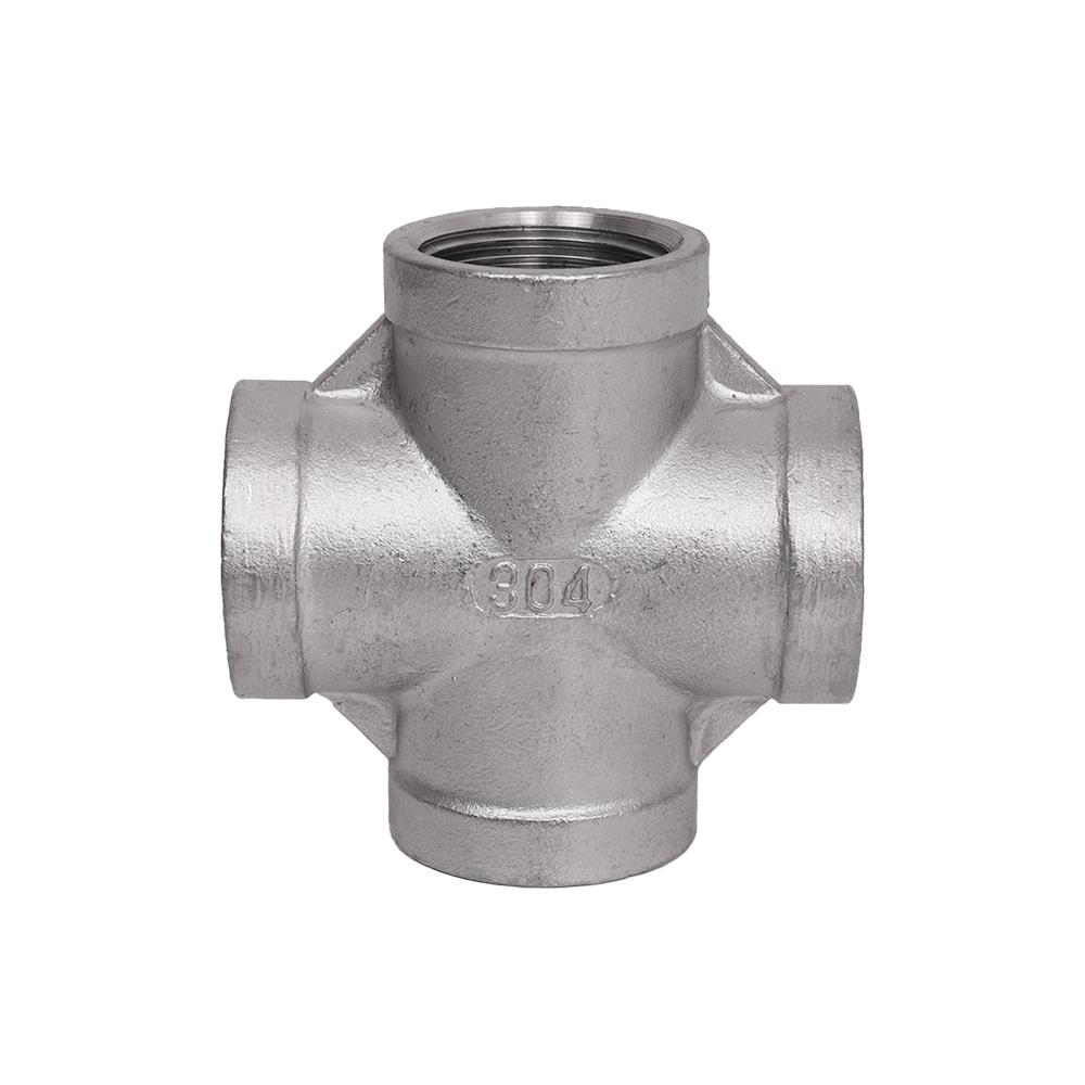 ข้อต่อสี่ทางเกลียวใน CITY SUS 304 3/4 นิ้ว