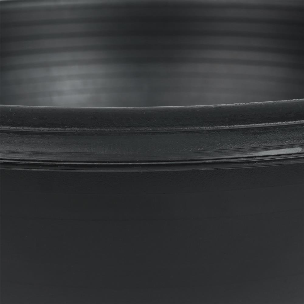 อ่างบัวพลาสติก SPRING C18 สีดำ