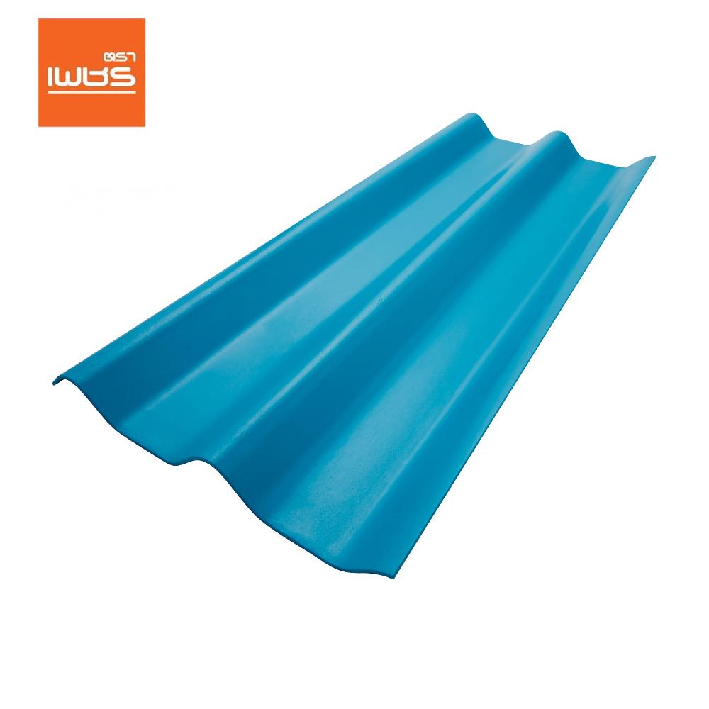 กระเบื้องหลังคา ลอนคู่ ตราเพชร 0.5x50x120 ซม. สีฟ้าร่มรื่น