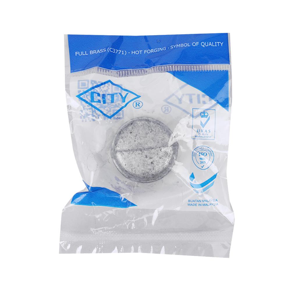 ฝาครอบเกลียวเหล็ก CITY 1/2 นิ้ว