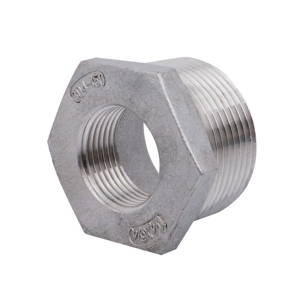 ข้อลดเหลี่ยมเกลียว CITY SUS 304 1 1/4X3/4 นิ้ว