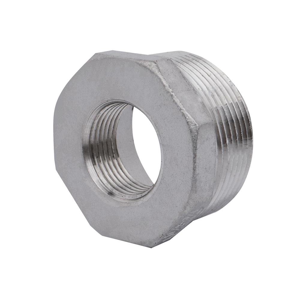 ข้อลดเหลี่ยมเกลียว CITY SUS 304 1 1/2X3/4 นิ้ว