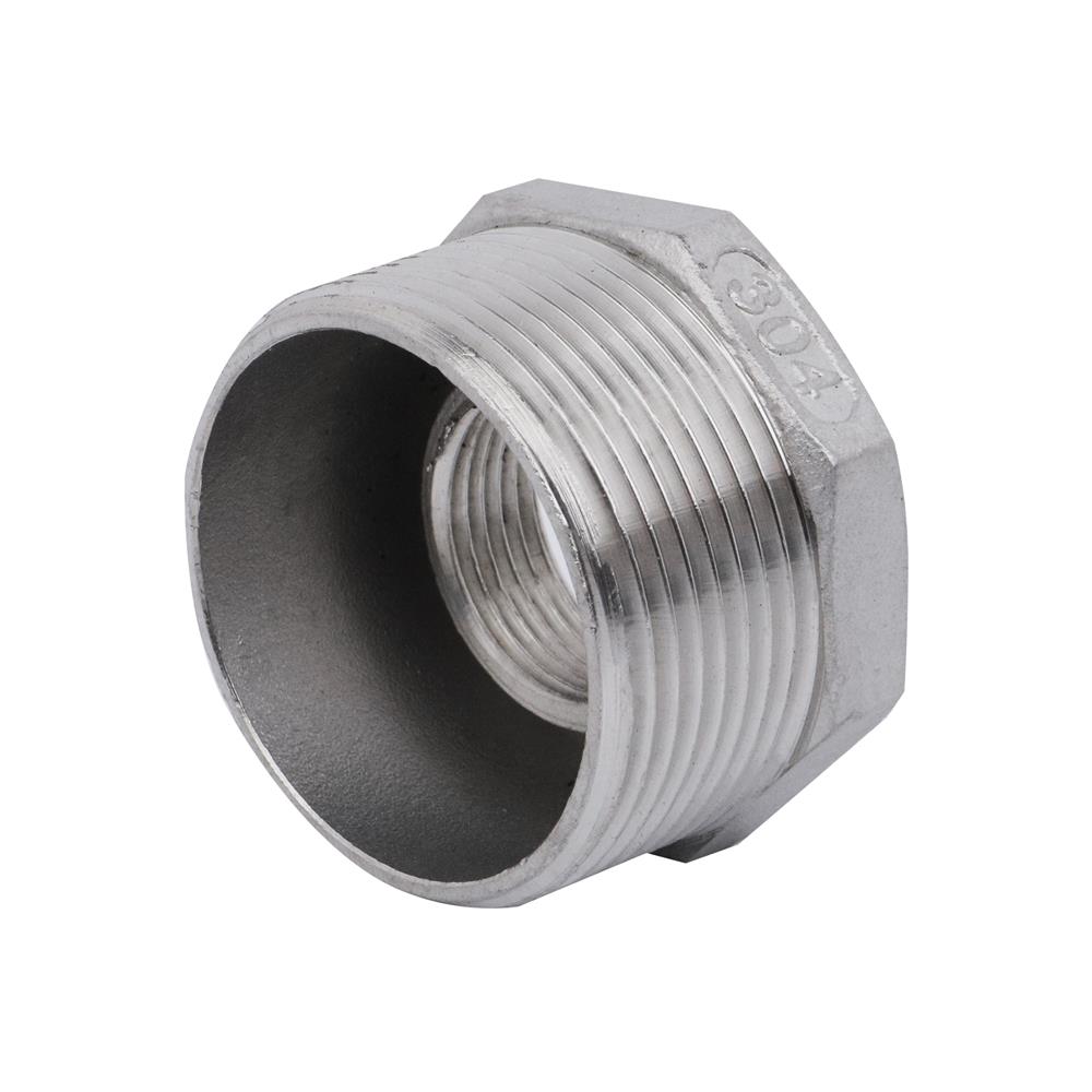 ข้อลดเหลี่ยมเกลียว CITY SUS 304 1 1/2X3/4 นิ้ว