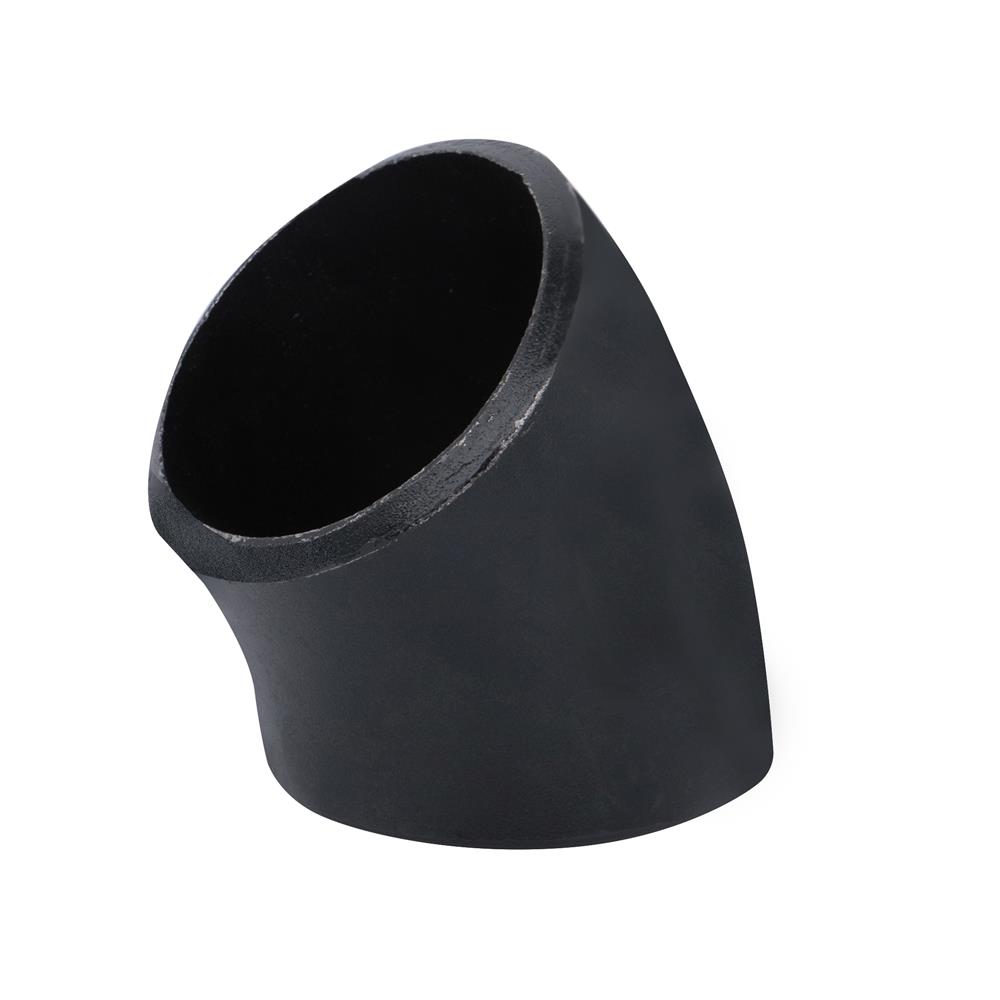 ข้องอเหล็ก 45 องศา เชื่อมเหล็กบาง CITY 2 1/2 นิ้ว สีดำ