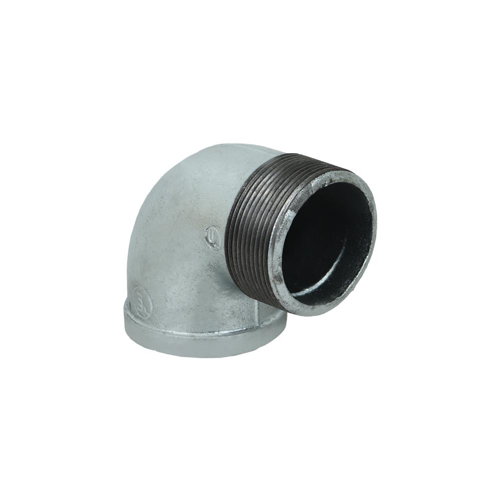 ข้องอเหล็ก 90 องศา เกลียวนอก/ใน CITY 1/2 นิ้ว สีเทา