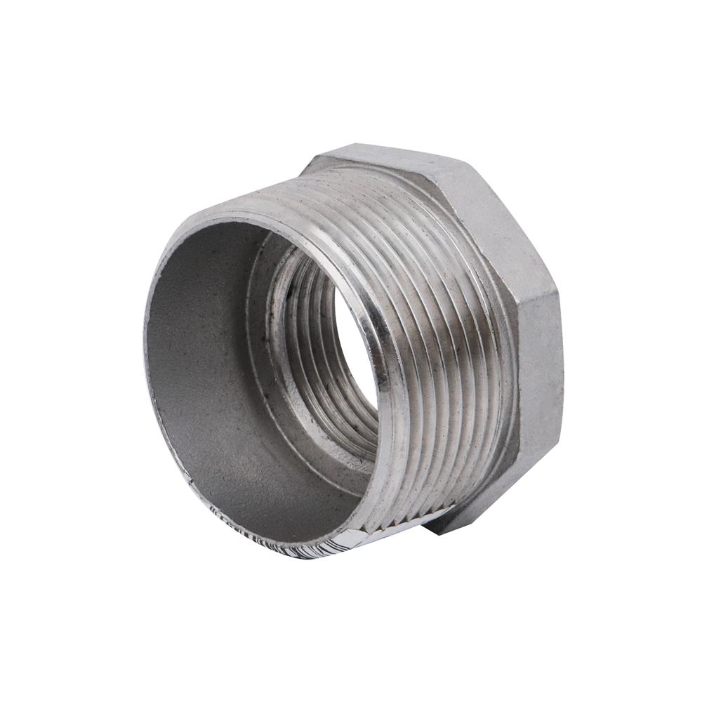 ข้อลดเหลี่ยมเกลียว CITY SUS 304 1 1/2X1 นิ้ว