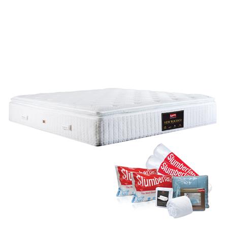 ที่นอน 6 ฟุต SLUMBERLAND NEW ROCOCO พร้อมชุดเครื่องนอน 11 ชิ้น