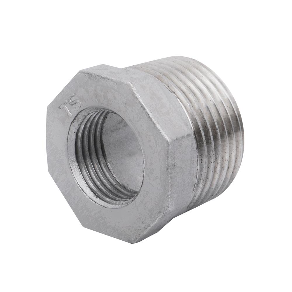 ข้อลดเหลี่ยมเกลียว CITY SUS 304 1X1/2 นิ้ว