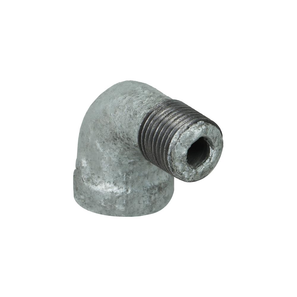 ข้องอเหล็ก 90 องศา เกลียวนอก/ใน CITY 1/4 นิ้ว สีเทา