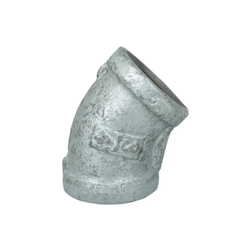 ข้องอเหล็ก 45 องศา เกลียวใน CITY  3/4 นิ้ว สีเทา