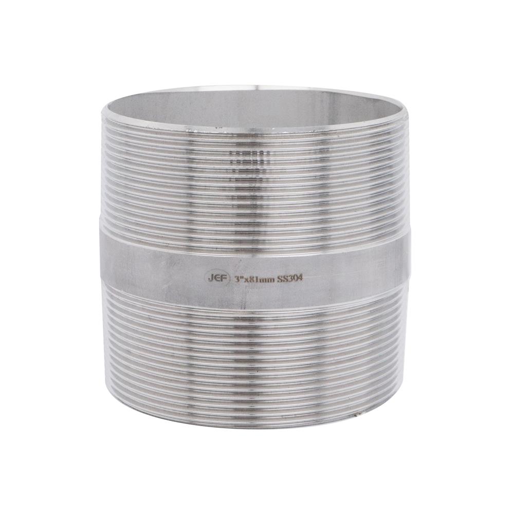 ข้อสั้นเกลียวสองข้าง CITY SUS 304 3 นิ้ว