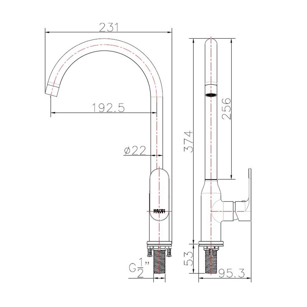 ก๊อกซิงค์เดี่ยว KARAT FAUCET KF-58-917-50