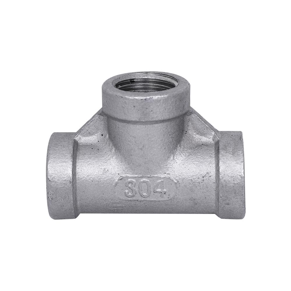 ข้อต่อสามทางเกลียวในสเตนเลส CITY 1/4 นิ้ว