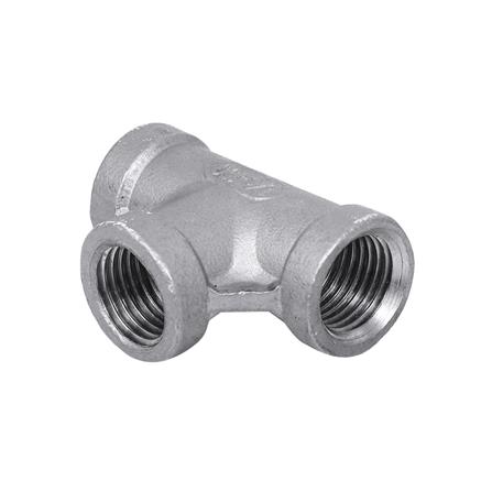ข้อต่อสามทางเกลียวในสเตนเลส CITY 1/4 นิ้ว