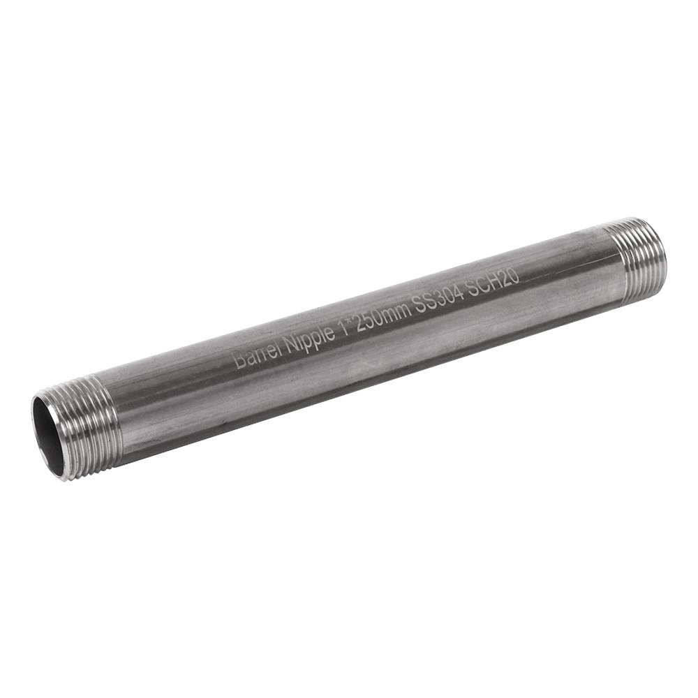 ข้อสั้นสแตนเลสเกลียว 2 ข้าง CITY SUS 304 1 นิ้วx10 นิ้ว