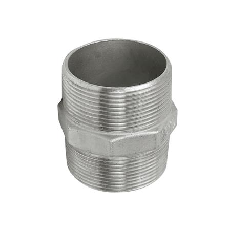 นิปเปิ้ลสเตนเลส เกลียวนอก CITY 2 นิ้ว สีเงิน_1