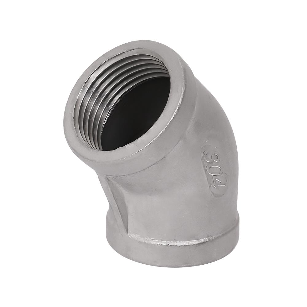 ข้องอ 45 องศา เกลียวใน  CITY 1 นิ้ว สีเทา