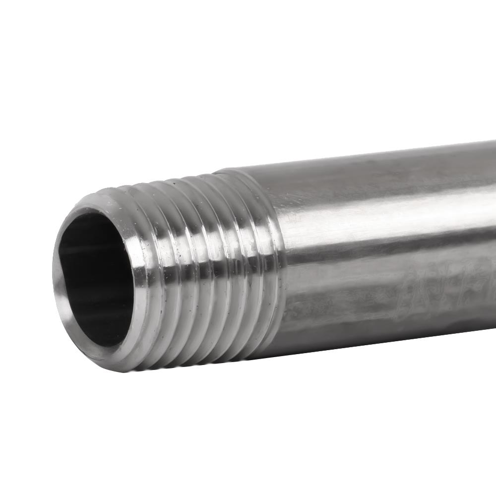 ข้อสั้นสแตนเลสเกลียว 2 ข้าง CITY SUS 304 1/4 นิ้วx4 นิ้ว