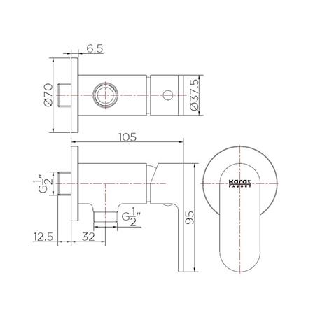 วาล์วฝักบัว KARAT FAUCET KF-58-870-50_1
