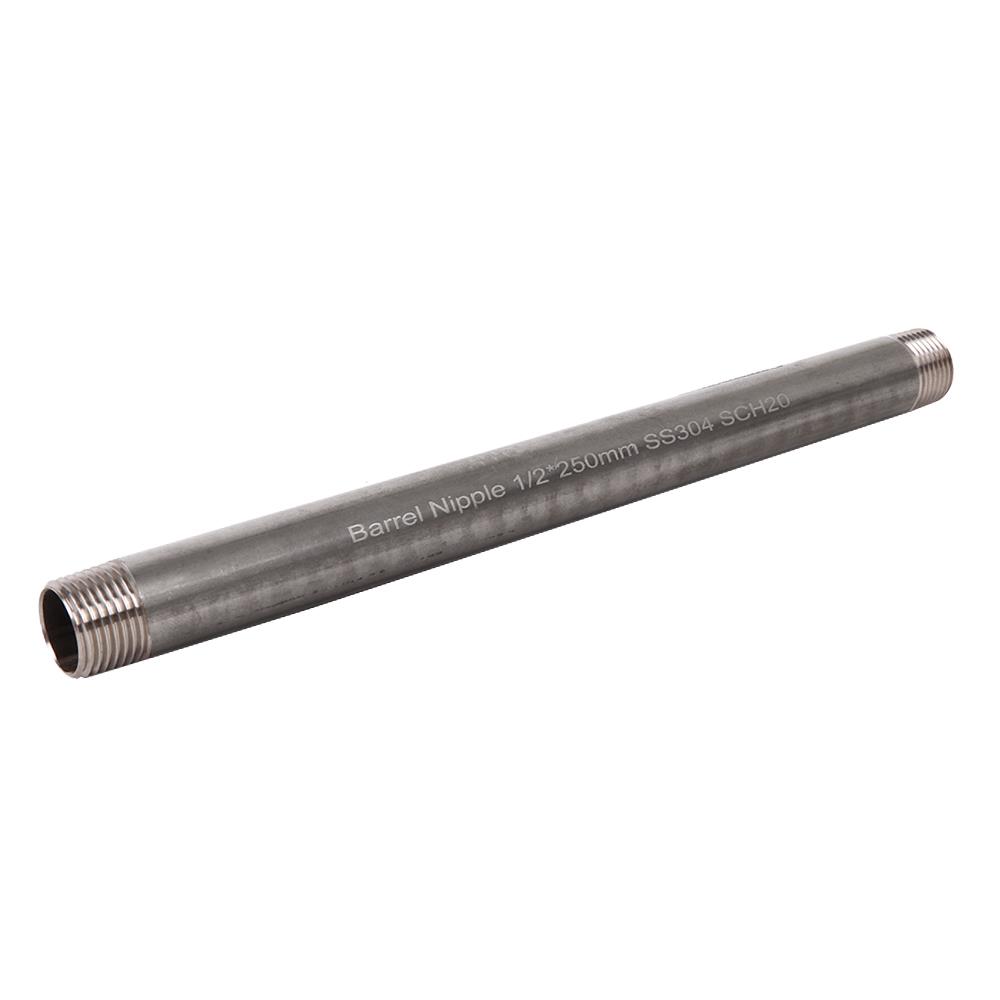 ข้อสั้นสแตนเลสเกลียว 2 ข้าง CITY SUS 304 1/2 นิ้วx10 นิ้ว