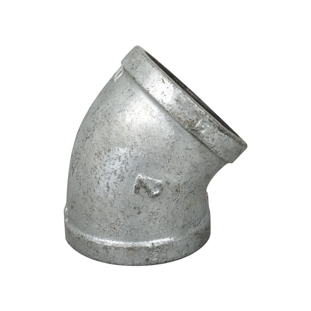 ข้องอ 45 องศา เกลียวใน CITY 2 นิ้ว สีเทา