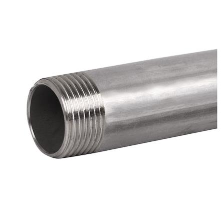 ข้อสั้นสแตนเลสเกลียว 2 ข้าง CITY SUS 304 1 นิ้วx8 นิ้ว_2