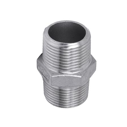 นิปเปิ้ลสเตนเลส เกลียวนอก CITY 3/4 นิ้ว สีเงิน_1