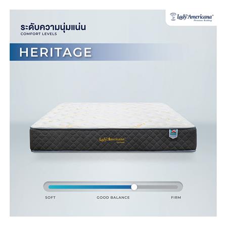ที่นอนพ็อกเก็ตสปริง 6 ฟุต LADY AMERICANA รุ่น HERITAGE พร้อมชุดเครื่องนอน 11 ชิ้น_6