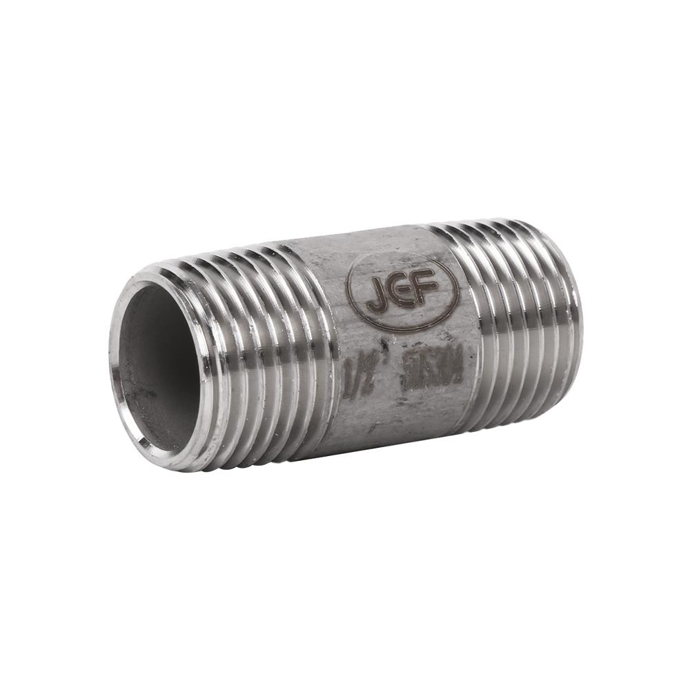 ข้อสั้นสแตนเลสเกลียว 2 ข้าง CITY SUS 304 3/4 นิ้วx4 นิ้ว