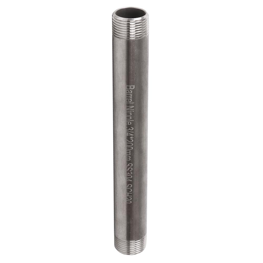 ข้อสั้นสแตนเลสเกลียว 2 ข้าง CITY SUS 304 3/4 นิ้วx8 นิ้ว