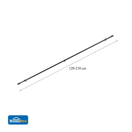 รางเหล็ก ยืดหด HOME LIVING STYLE CANDERA 120-210 ซม. สีน้ำตาลเข้ม_4