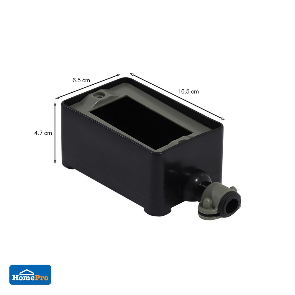 บล็อกยาง 2x4 PVC ELECKTA EL-2CB สีดำ (ไม่มีเต้ารับ)