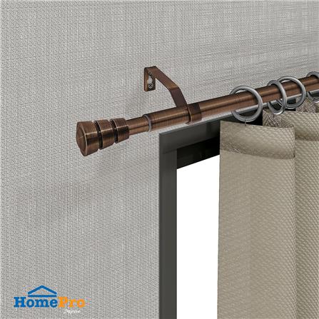 รางเหล็ก ยืดหด HOME LIVING STYLE REEVER 120-210 ซม. สีน้ำตาล_3