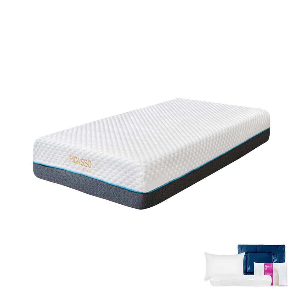 ที่นอน 3.5 ฟุต PICASSO COMFORT BREEZE พร้อมชุดเครื่องนอน 7 ชิ้น