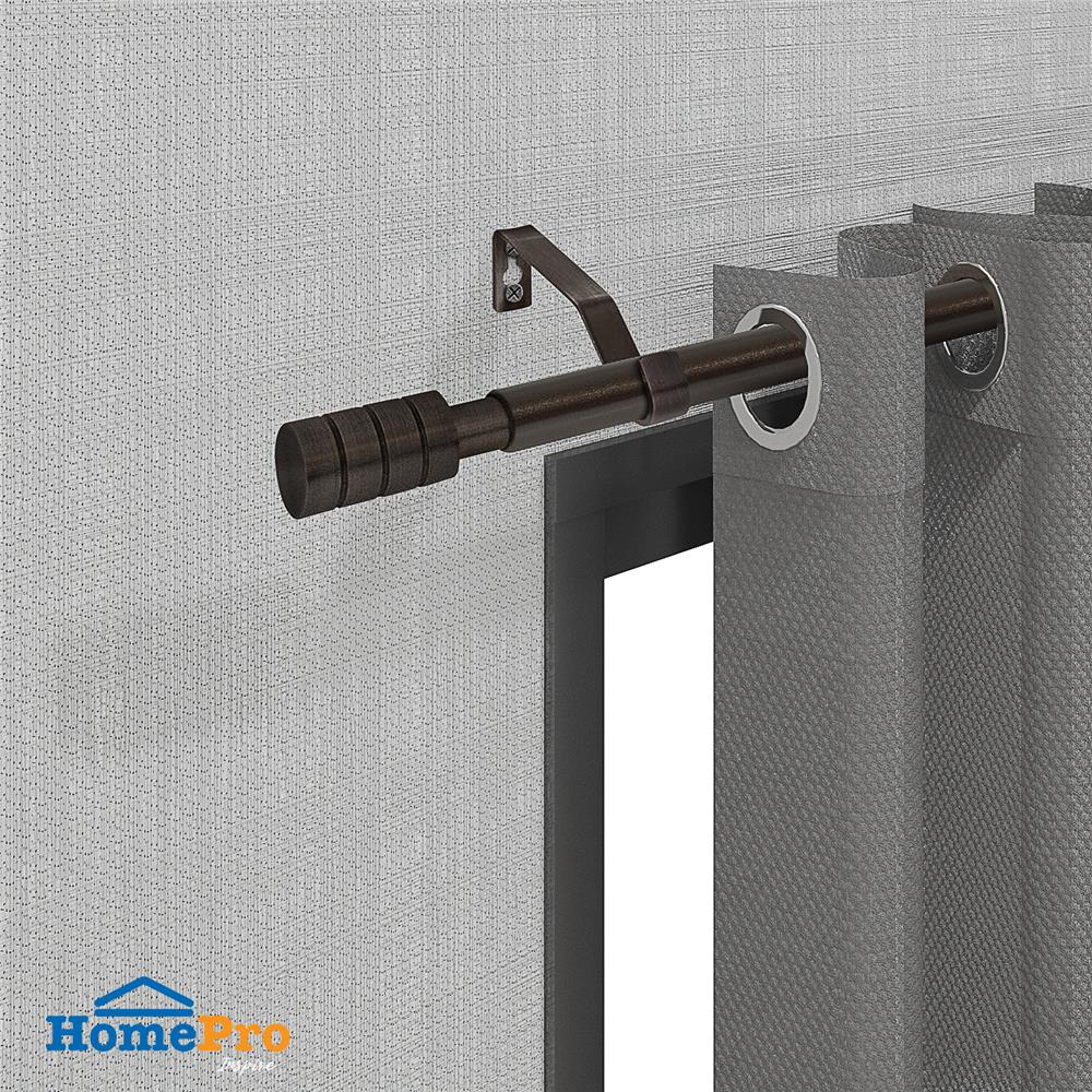 รางเหล็ก ยืดหด HOME LIVING STYLE CANDERA 180-310 ซม. สีน้ำตาลเข้ม