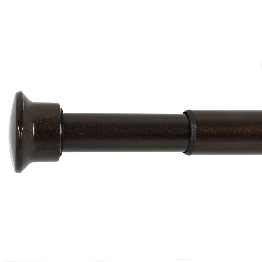 รางเหล็ก ยืดหด HOME LIVING STYLE ENZO 180-310 ซม. สีน้ำตาลเข้ม