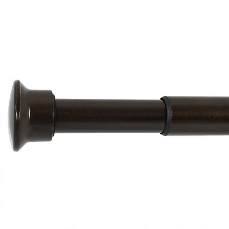 รางเหล็ก ยืดหด HOME LIVING STYLE ENZO 180-310 ซม. สีน้ำตาลเข้ม