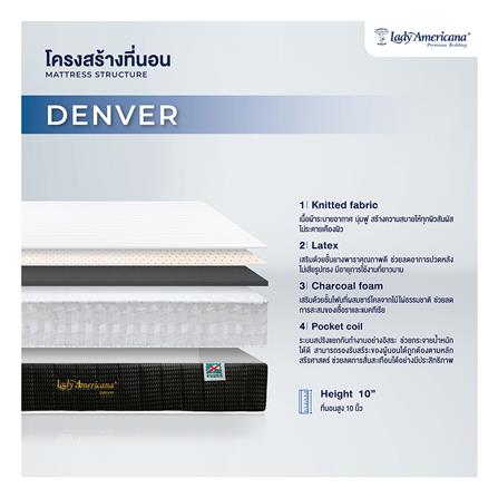 ที่นอน 3.5 ฟุต LADY AMERICANA DENVER (พร้อมชุดเครื่องนอน 7 ชิ้น)_4