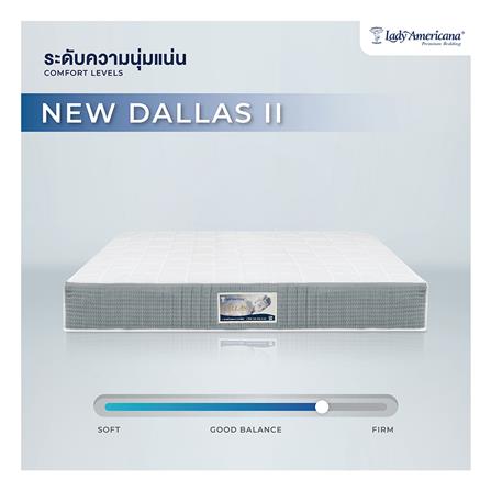 ที่นอนสปริง 5 ฟุต LADY AMERICANA รุ่น DALLAS พร้อมหมอนหนุน 2 ชิ้น_5