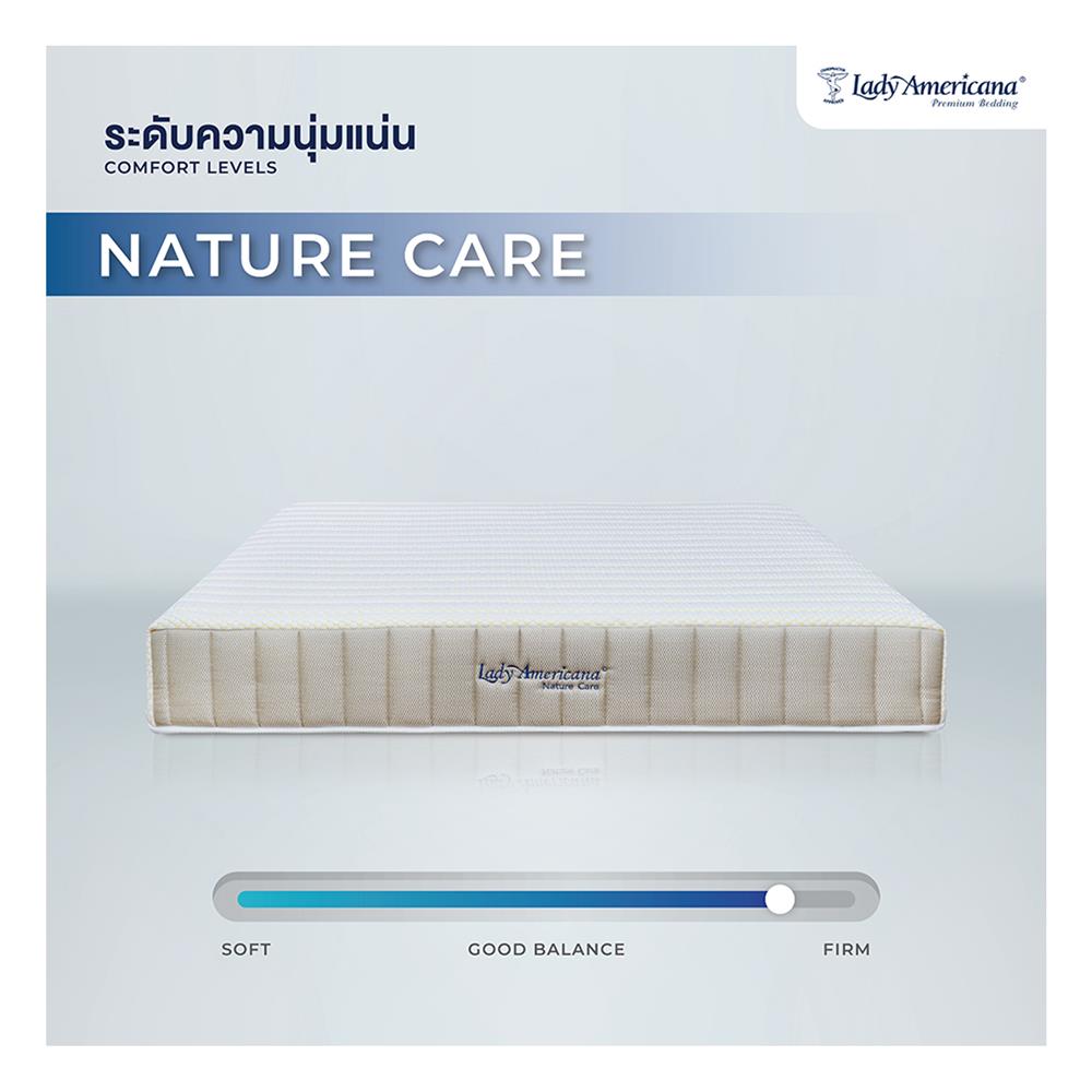 ที่นอน 6 ฟุต LADY AMERICANA NATURE CARE พร้อมชุดเครื่องนอน 11 ชิ้น