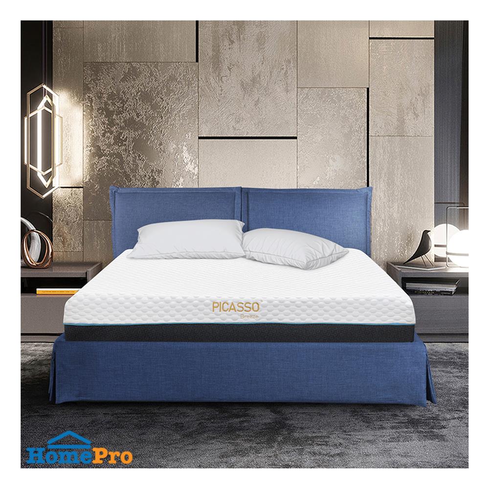 ที่นอนเมมโมรี่โฟม 6 ฟุต PICASSO COMFORT รุ่น BREEZE พร้อมชุดเครื่องนอน 11 ชิ้น