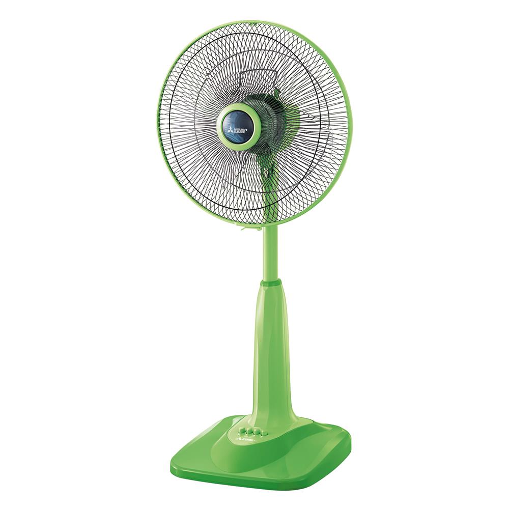 พัดลมสไลด์ 16นิ้ว MITSUBISHI R16-GZ CY-GR สีเขียวคลาสซี