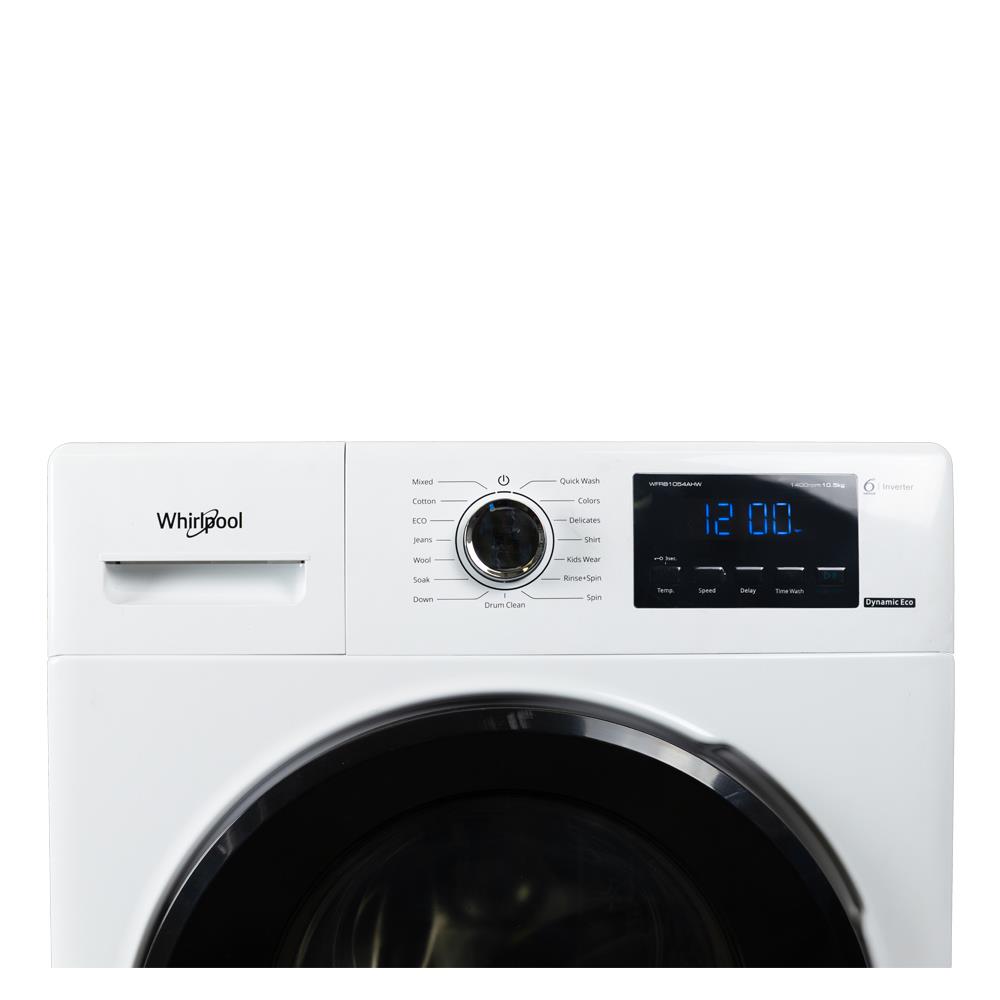 เครื่องซักผ้าฝาหน้า WHIRLPOOL WFRB1054AJW 10.5 กก. 1400 RPM อินเวอร์เตอร์ + ขาตั้ง