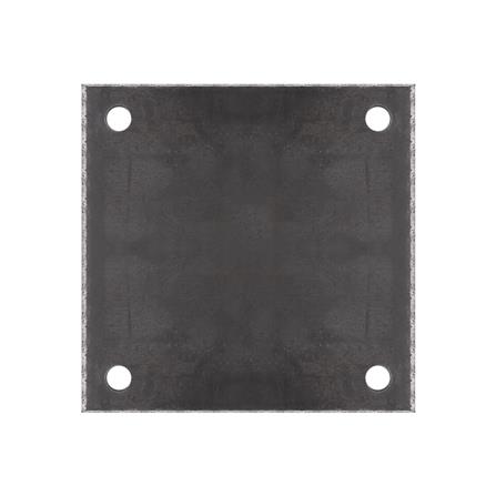 แผ่นเหล็กเพลทเหลี่ยม (เจาะรู 1/2 นิ้ว) BIH 8X8X1/4 นิ้ว